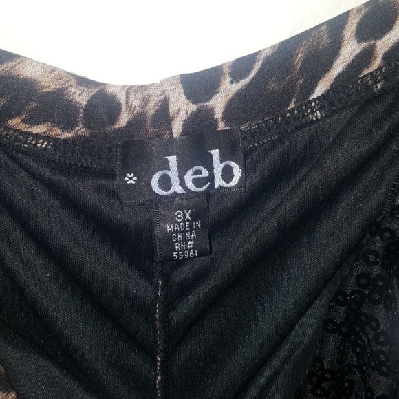 Leopard print sequin strapless dress - Picture 3 of 3